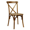 Кроссбэк деревянный банкетный стул - фото